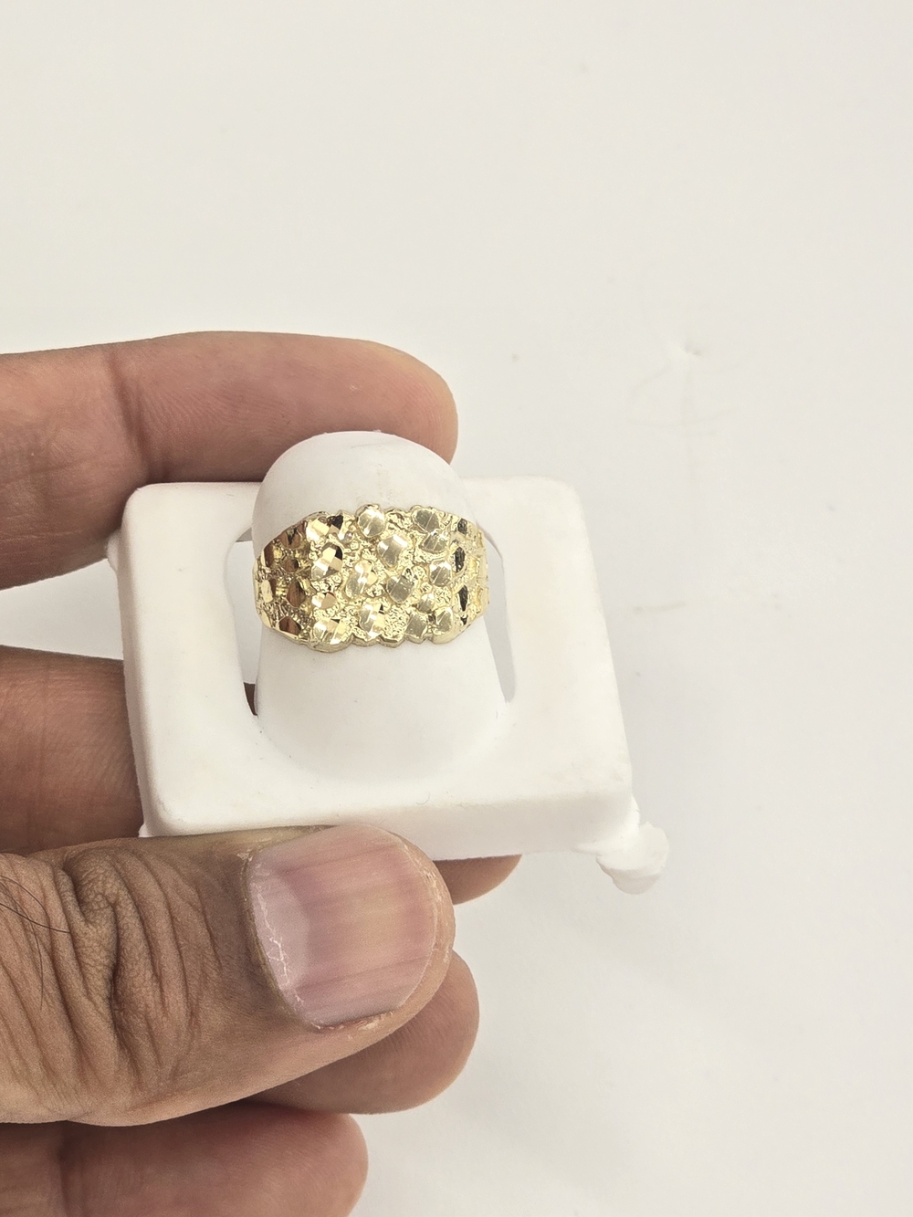 10k Real Gold Nugget Ring Size 8